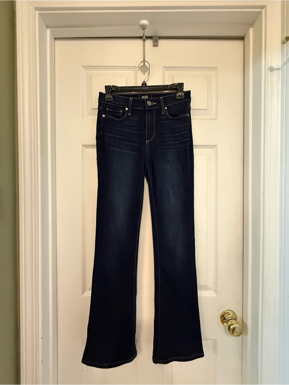 PAIGE Dark Blue Women's Bootcut Jeans